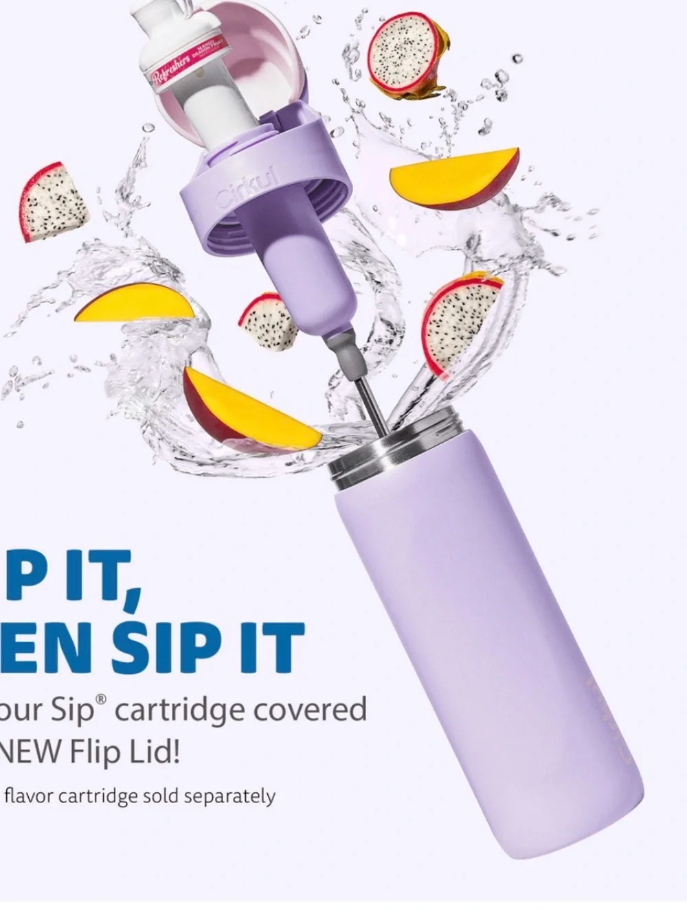 Cirkul Daydream Straw Sip Flip Bottle-New